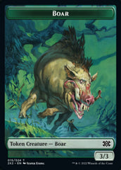 Boar // Monk Double-Sided Token [Double Masters 2022 Tokens] | Game Grid - Logan