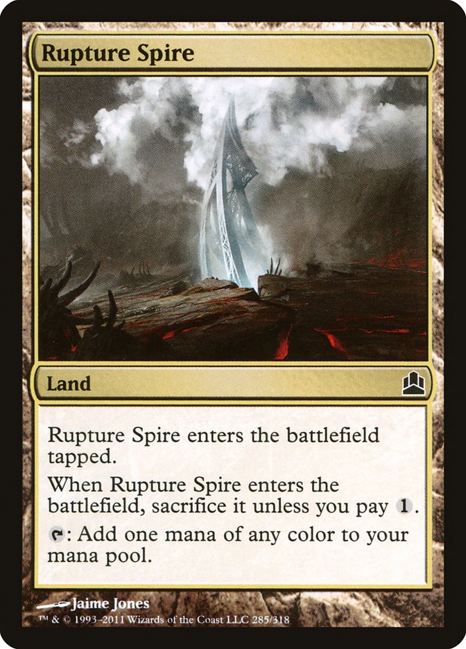 Rupture Spire [Commander 2011] | Game Grid - Logan