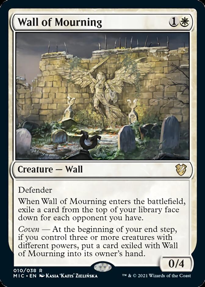 Wall of Mourning [Innistrad: Midnight Hunt Commander] | Game Grid - Logan