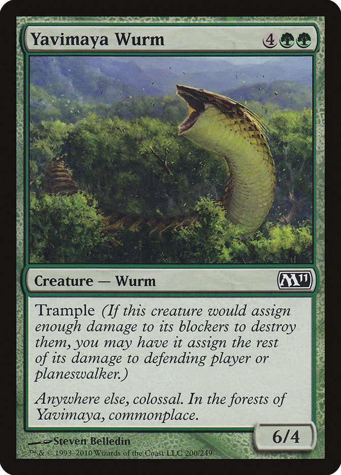 Yavimaya Wurm [Magic 2011] | Game Grid - Logan