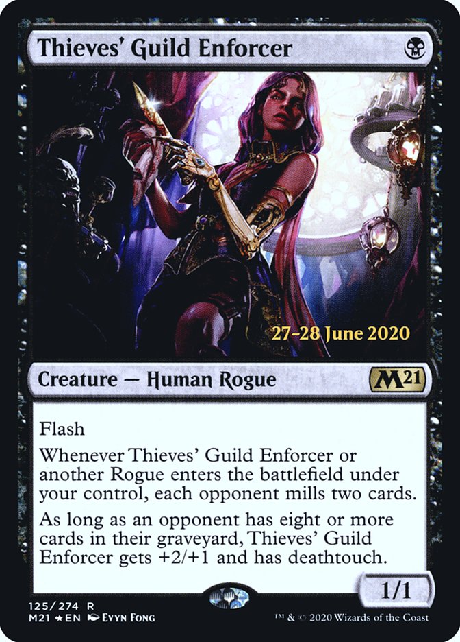 Thieves' Guild Enforcer [Core Set 2021 Prerelease Promos] | Game Grid - Logan