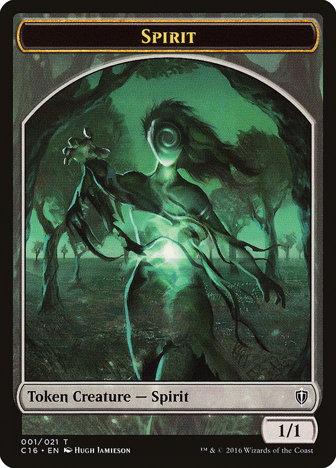 Spirit Token (001/021) [Commander 2016 Tokens] | Game Grid - Logan