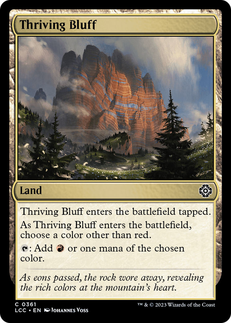 Thriving Bluff [The Lost Caverns of Ixalan Commander] | Game Grid - Logan