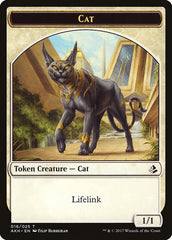 Resilient Khenra // Cat Double-Sided Token [Hour of Devastation Tokens] | Game Grid - Logan