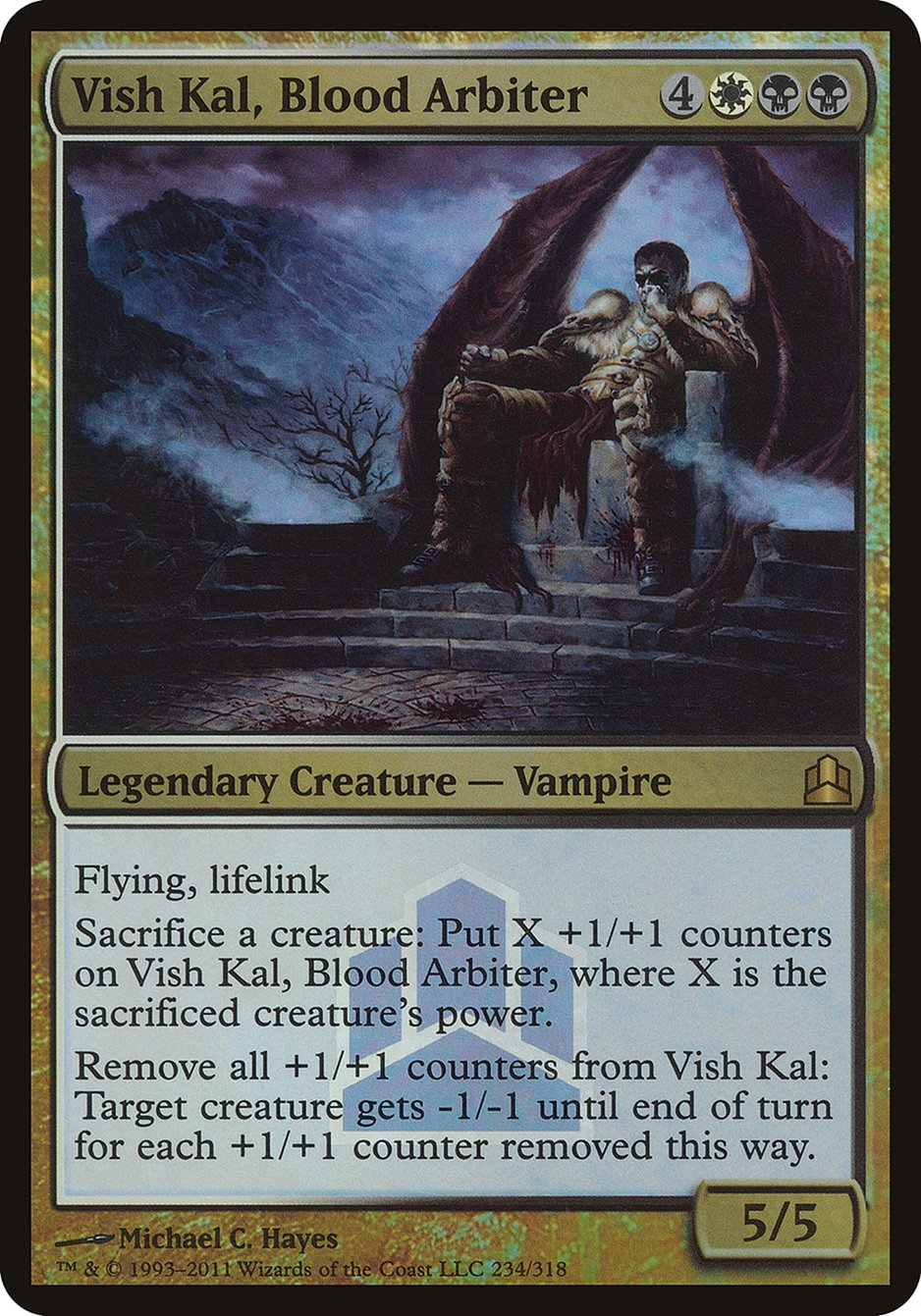 Vish Kal, Blood Arbiter (Launch) (Oversized) [Commander 2011 Oversized] | Game Grid - Logan