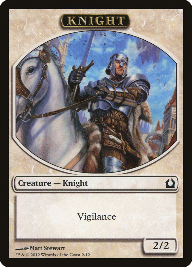 Knight Token [Return to Ravnica Tokens] | Game Grid - Logan