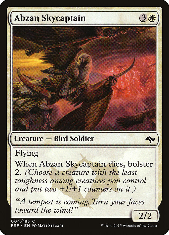 Abzan Skycaptain [Fate Reforged] | Game Grid - Logan