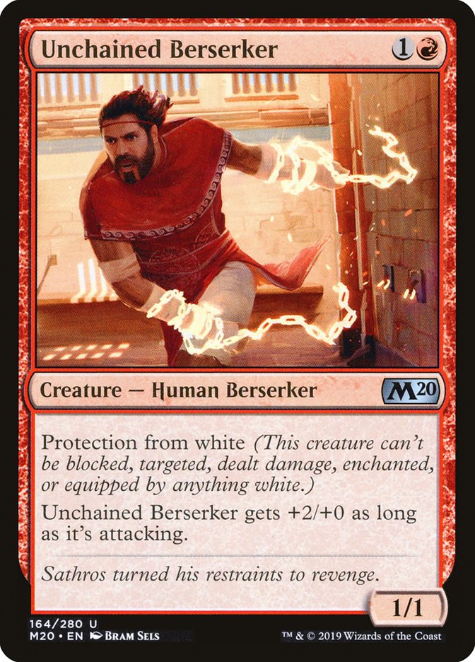 Unchained Berserker [Core Set 2020] | Game Grid - Logan