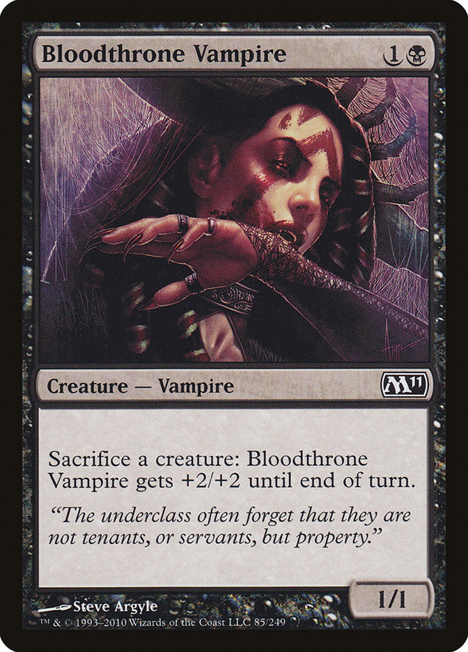 Bloodthrone Vampire [Magic 2011] | Game Grid - Logan