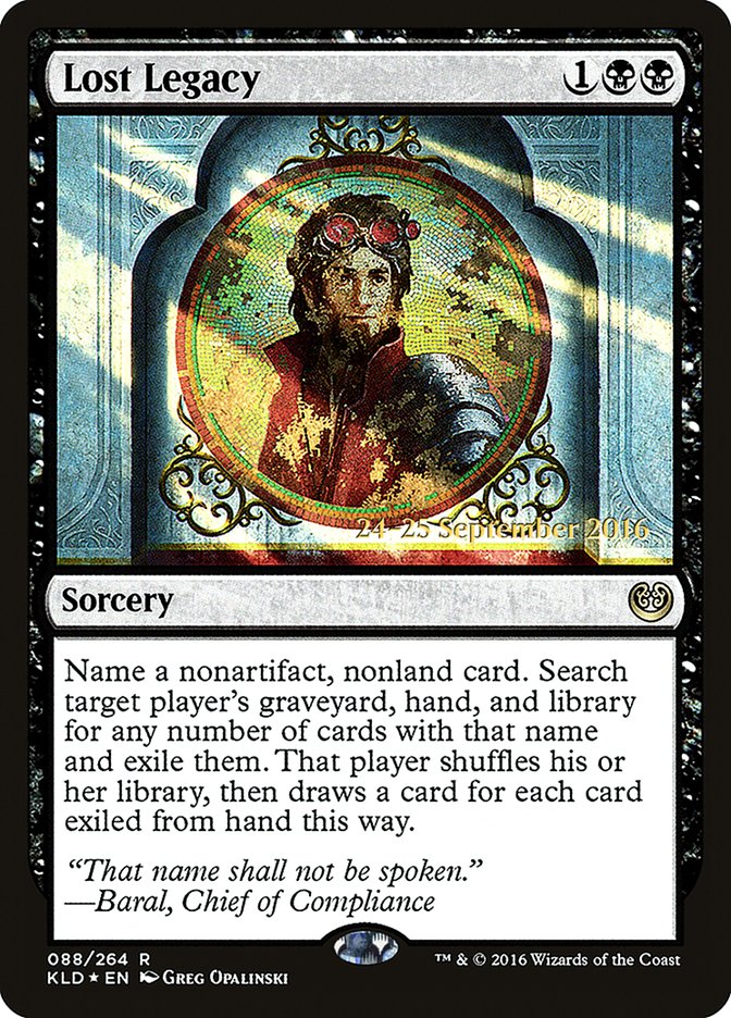 Lost Legacy [Kaladesh Prerelease Promos] | Game Grid - Logan