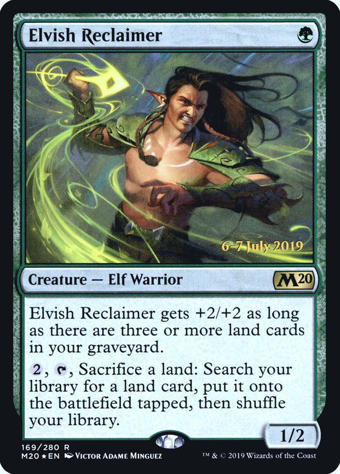 Elvish Reclaimer [Core Set 2020 Prerelease Promos] | Game Grid - Logan