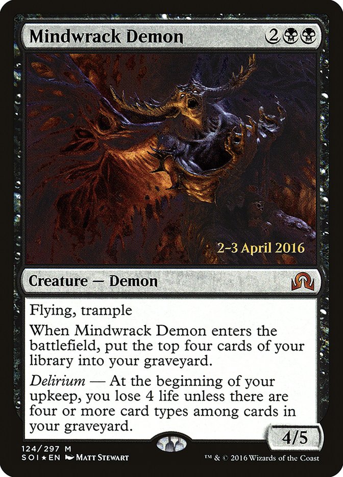 Mindwrack Demon [Shadows over Innistrad Prerelease Promos] | Game Grid - Logan