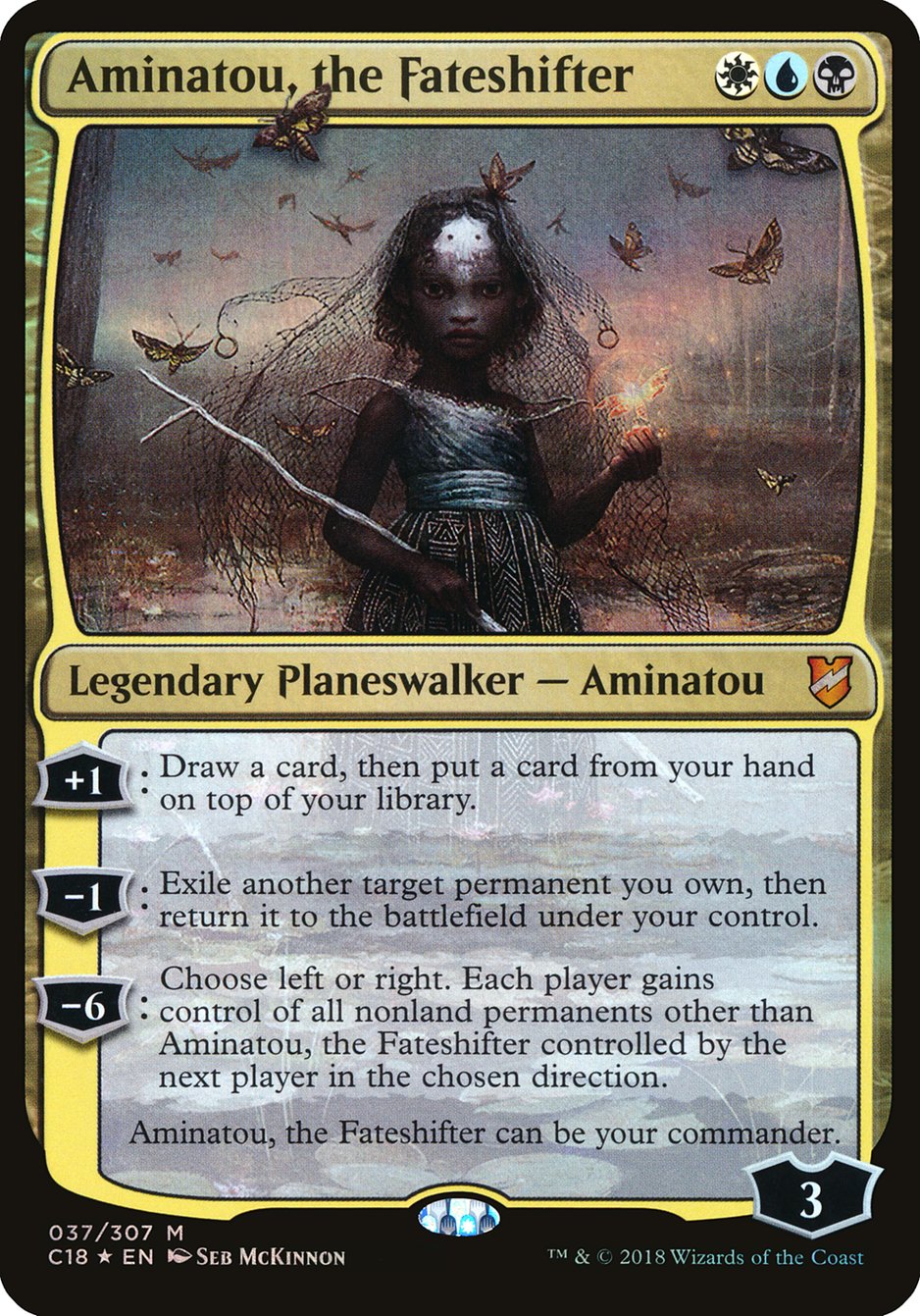 Aminatou, the Fateshifter (Oversized) [Commander 2018 Oversized] | Game Grid - Logan