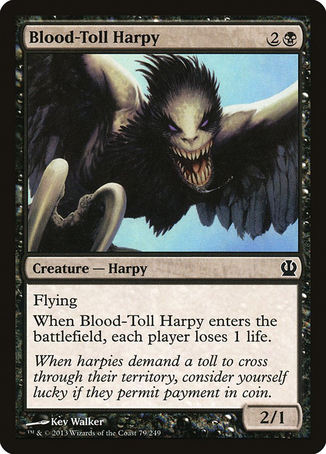 Blood-Toll Harpy [Theros] | Game Grid - Logan