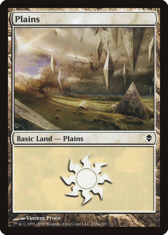 Plains (233a) [Zendikar] | Game Grid - Logan