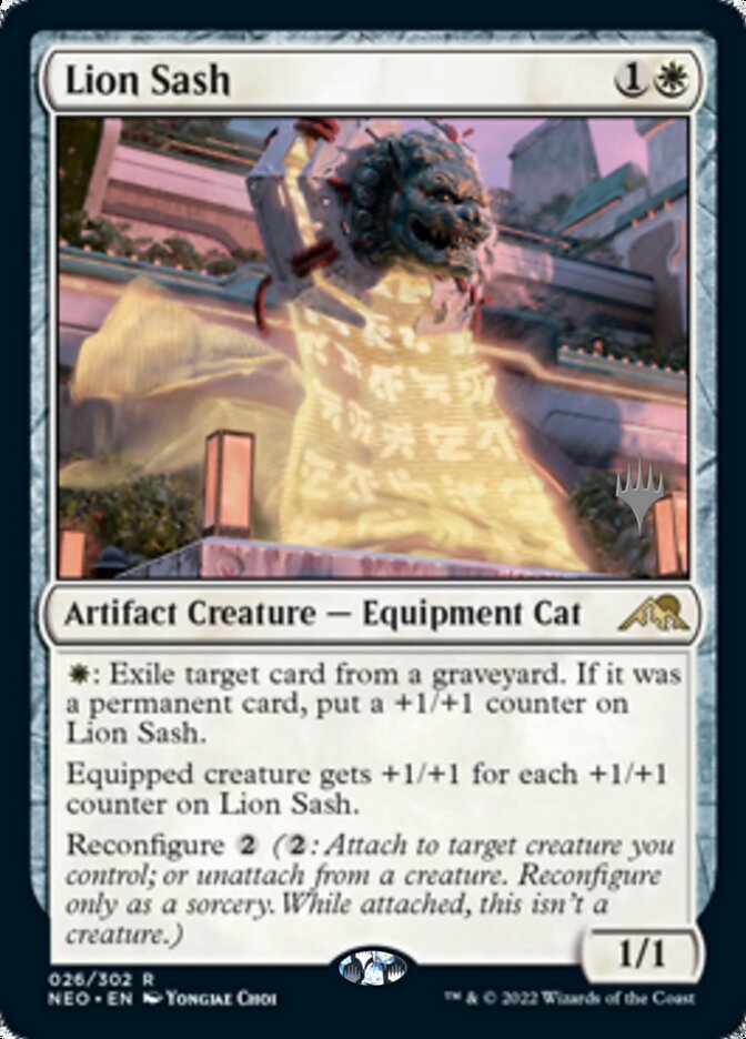 Lion Sash (Promo Pack) [Kamigawa: Neon Dynasty Promos] | Game Grid - Logan