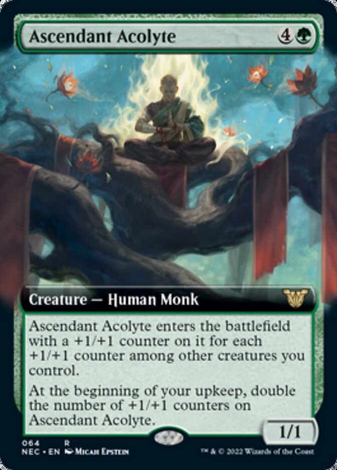 Ascendant Acolyte (Extended Art) [Kamigawa: Neon Dynasty Commander] | Game Grid - Logan