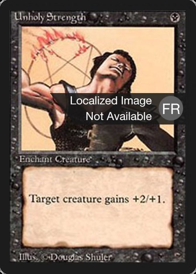 Unholy Strength [Foreign Black Border] | Game Grid - Logan