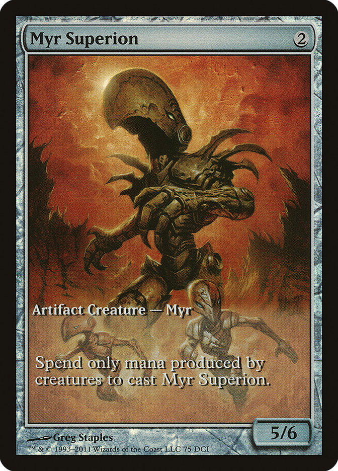 Myr Superion (Game Day) (Extended Art) [New Phyrexia Promos] | Game Grid - Logan