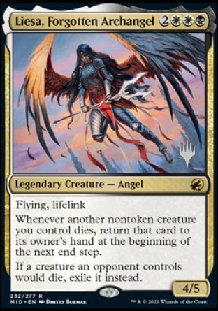 Liesa, Forgotten Archangel (Promo Pack) [Innistrad: Midnight Hunt Promos] | Game Grid - Logan