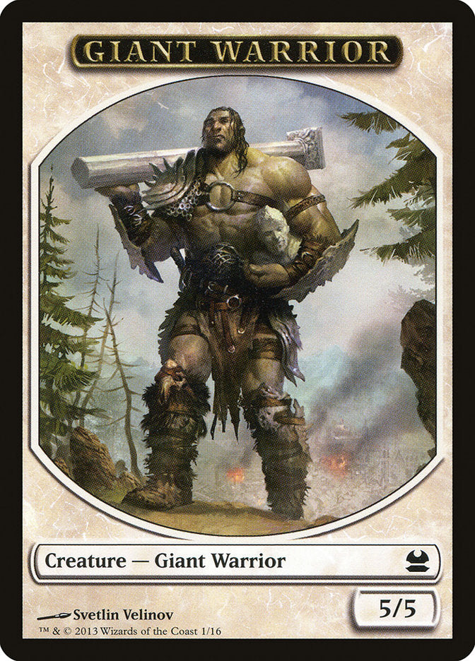 Giant Warrior Token [Modern Masters Tokens] | Game Grid - Logan