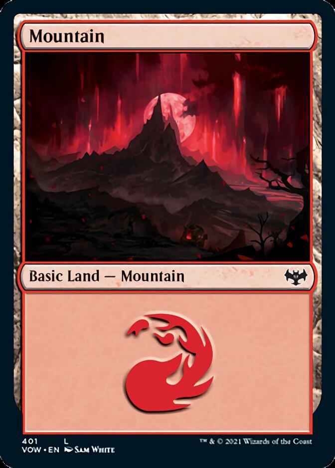 Mountain (401) [Innistrad: Crimson Vow] | Game Grid - Logan