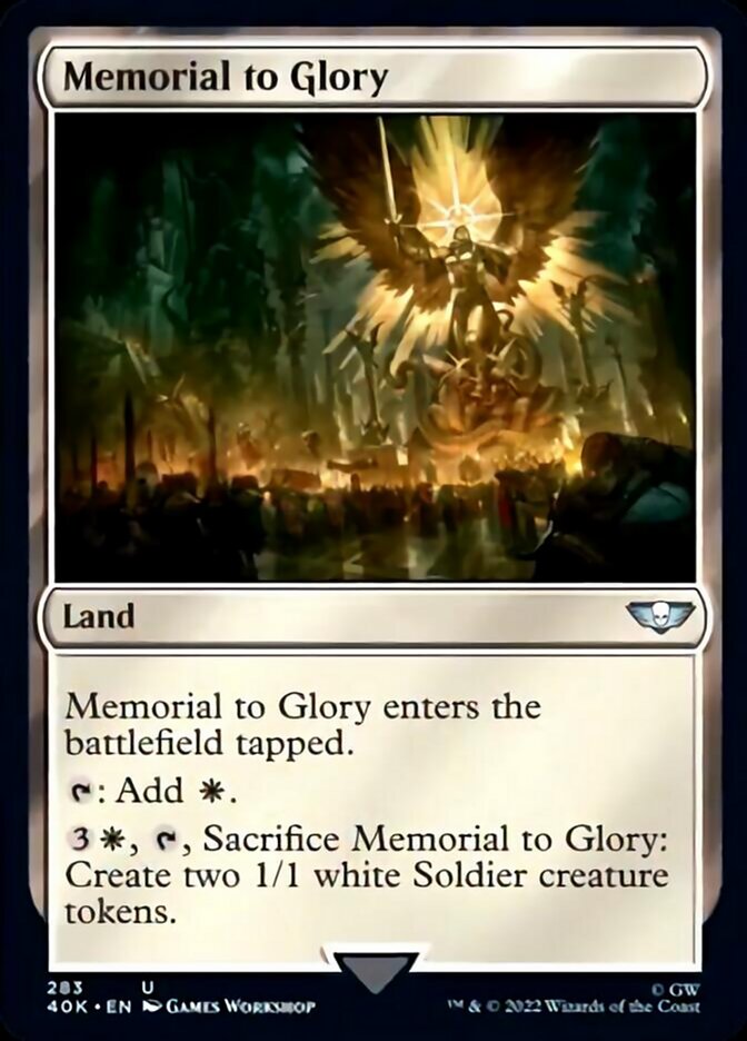 Memorial to Glory (Surge Foil) [Warhammer 40,000] | Game Grid - Logan