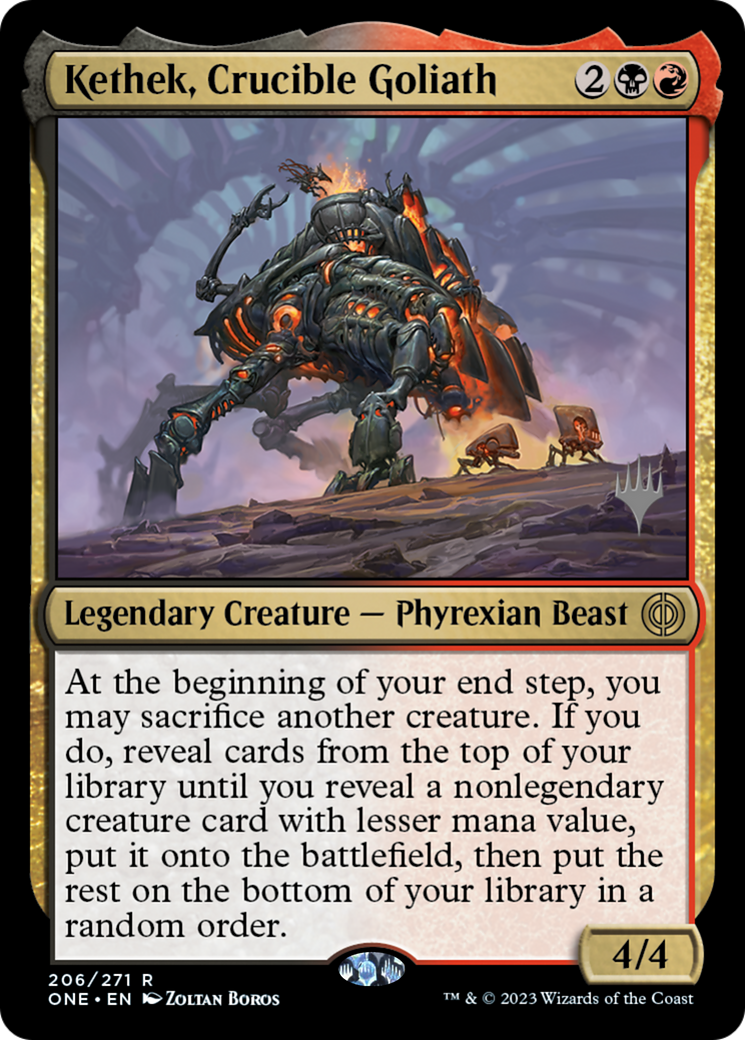 Kethek, Crucible Goliath (Promo Pack) [Phyrexia: All Will Be One Promos] | Game Grid - Logan