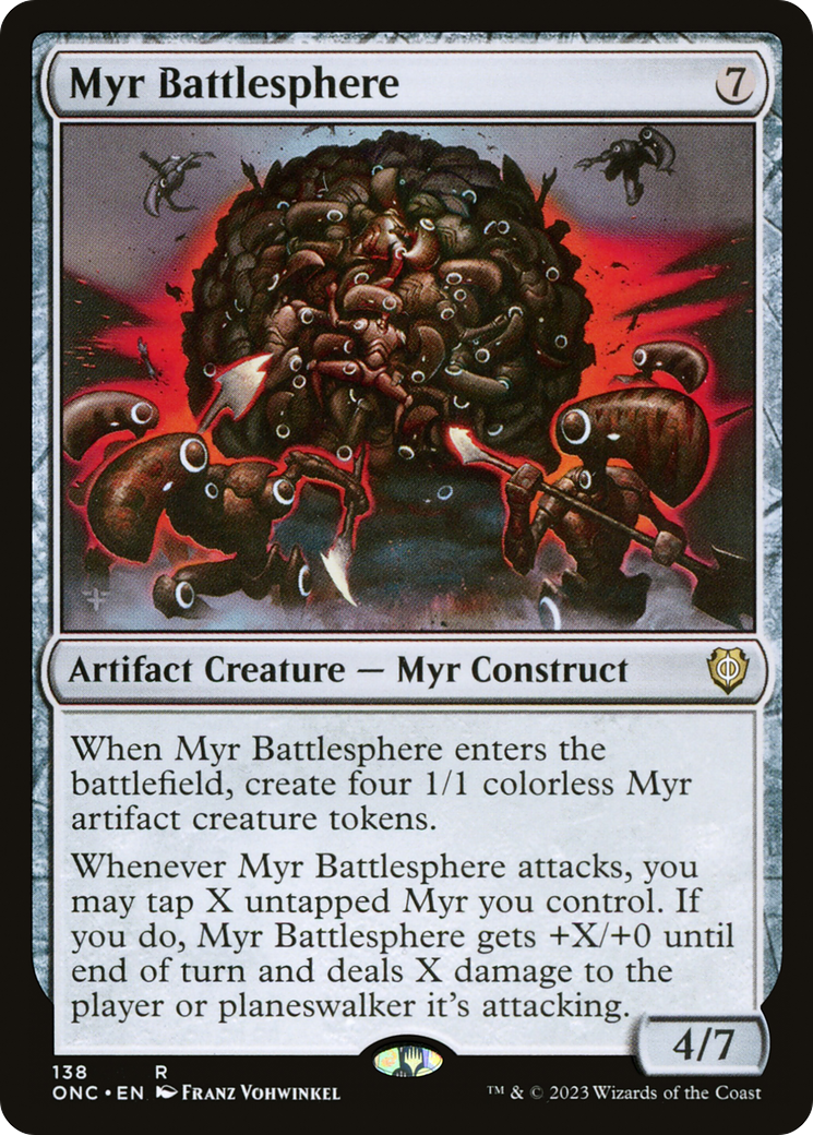 Myr Battlesphere [Phyrexia: All Will Be One Commander] | Game Grid - Logan