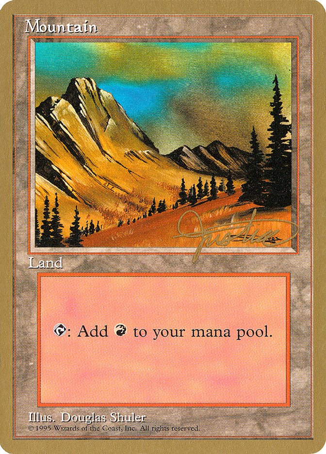 Mountain (mj375) (Mark Justice) [Pro Tour Collector Set] | Game Grid - Logan