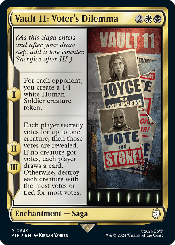 Vault 11: Voter's Dilemna (Surge Foil) [Fallout] | Game Grid - Logan