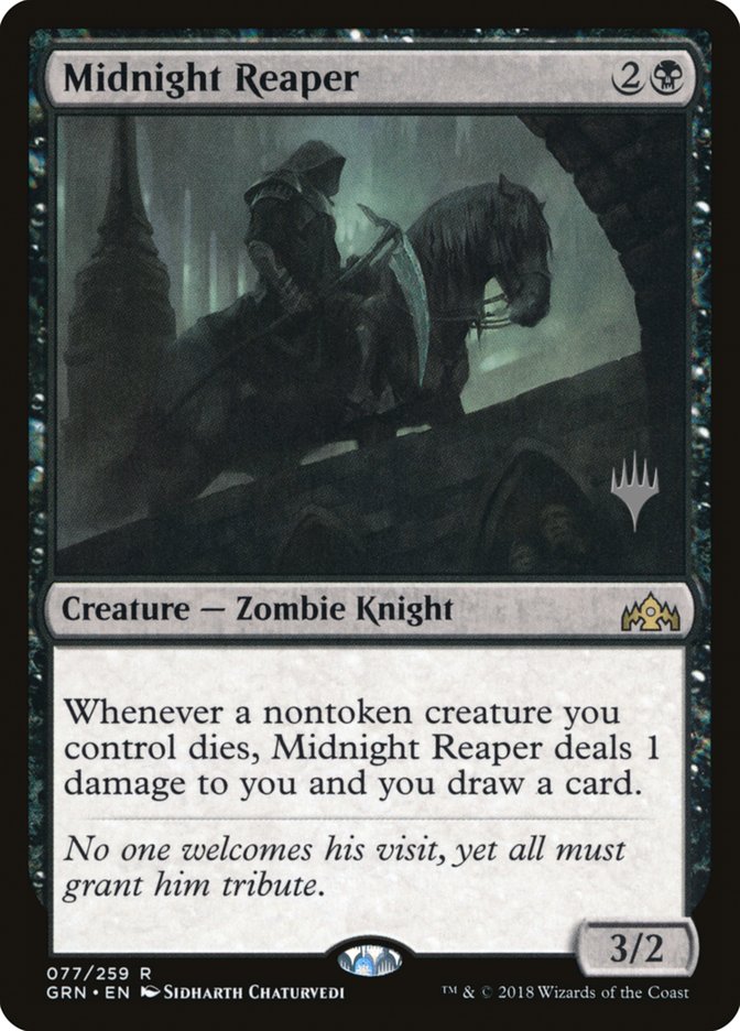 Midnight Reaper (Promo Pack) [Guilds of Ravnica Promos] | Game Grid - Logan