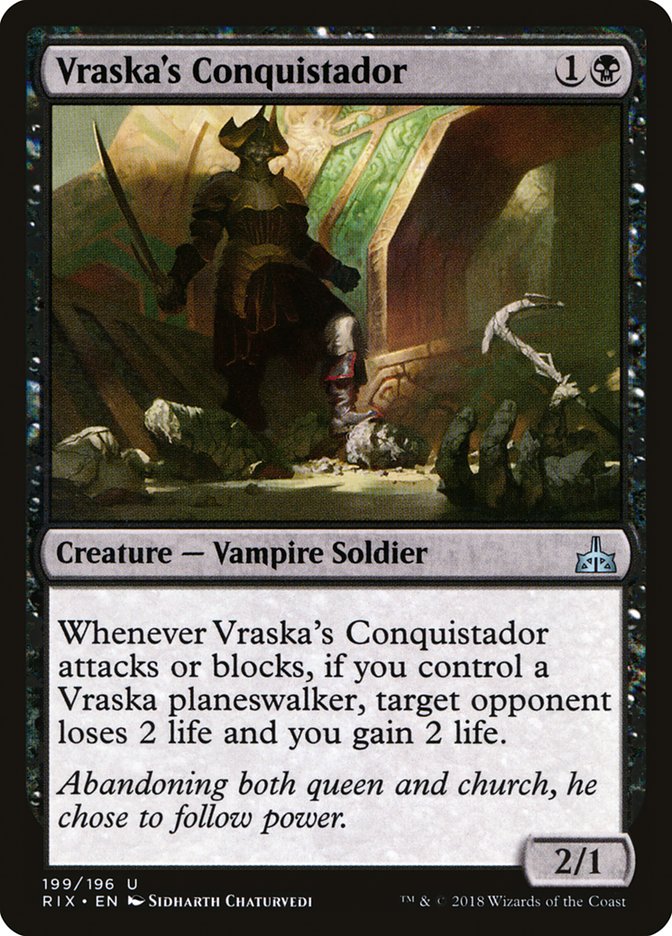 Vraska's Conquistador [Rivals of Ixalan] | Game Grid - Logan