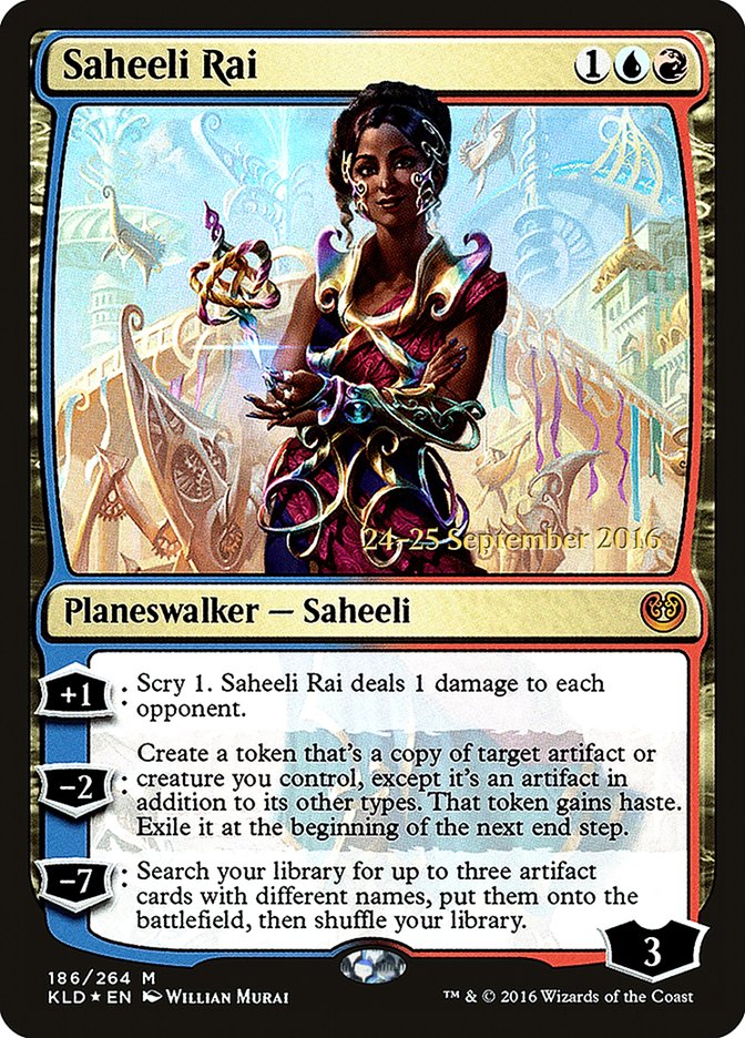 Saheeli Rai [Kaladesh Prerelease Promos] | Game Grid - Logan