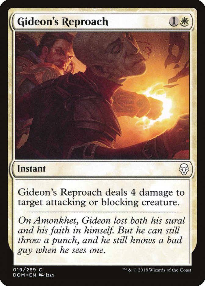 Gideon's Reproach [Dominaria] | Game Grid - Logan