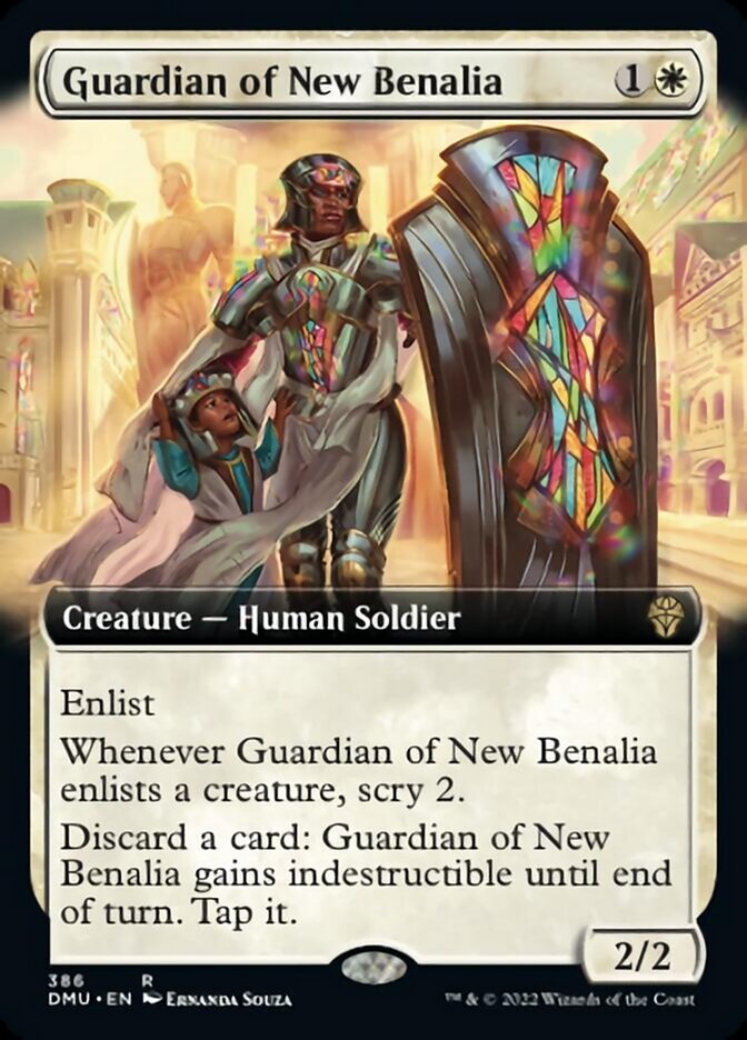 Guardian of New Benalia (Extended Art) [Dominaria United] | Game Grid - Logan