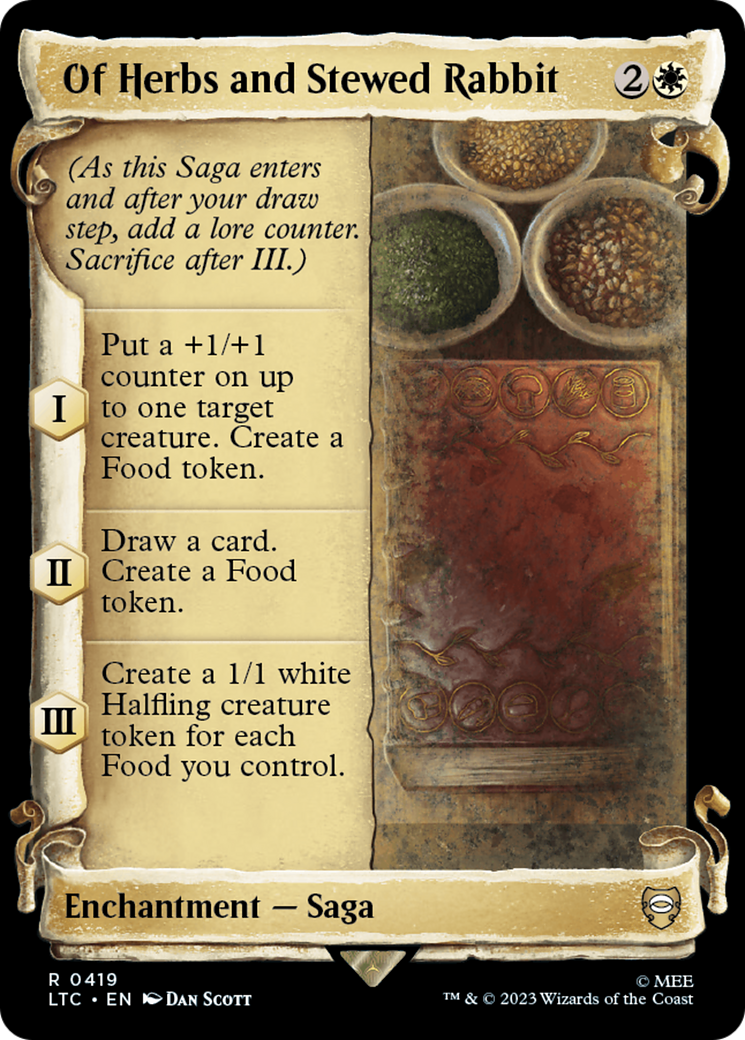 Of Herbs and Stewed Rabbit [The Lord of the Rings: Tales of Middle-Earth Commander Showcase Scrolls] | Game Grid - Logan