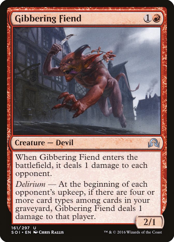 Gibbering Fiend [Shadows over Innistrad] | Game Grid - Logan