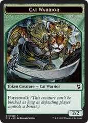 Cat Warrior // Thopter (026) Double-Sided Token [Commander 2018 Tokens] | Game Grid - Logan