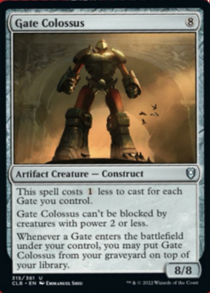 Gate Colossus [Commander Legends: Battle for Baldur's Gate] | Game Grid - Logan