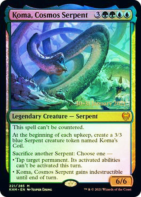 Koma, Cosmos Serpent [Kaldheim Prerelease Promos] | Game Grid - Logan