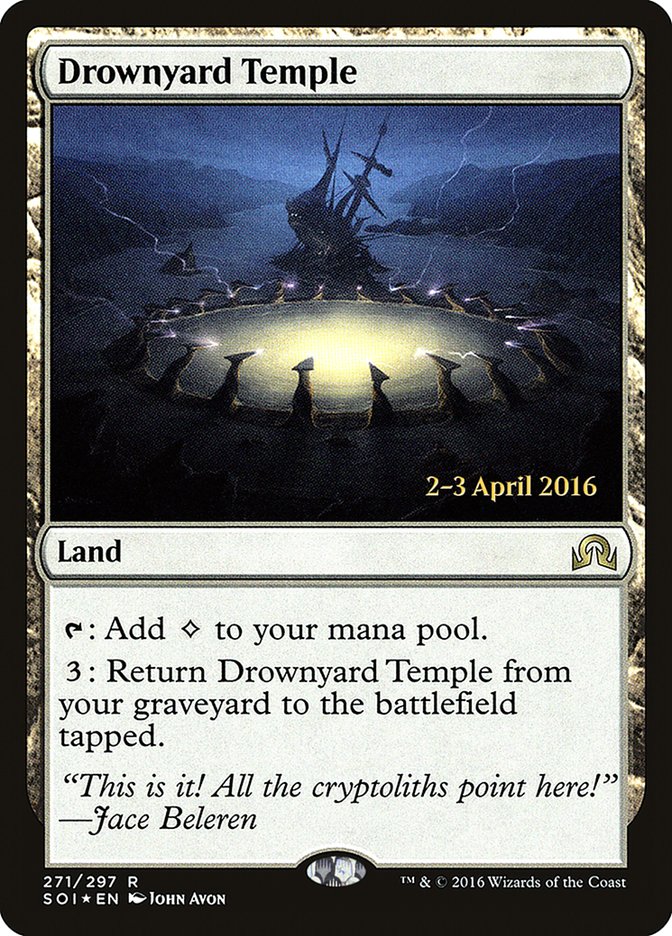 Drownyard Temple [Shadows over Innistrad Prerelease Promos] | Game Grid - Logan