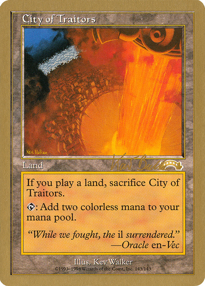 City of Traitors (Kai Budde) [World Championship Decks 1999] | Game Grid - Logan