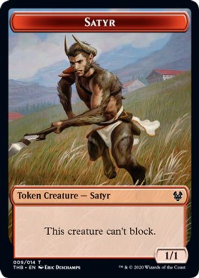 Satyr // Goblin Construct Double-Sided Token [Challenger Decks 2021 Tokens] | Game Grid - Logan