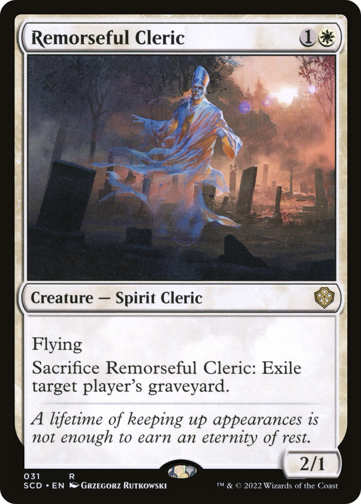 Remorseful Cleric [Starter Commander Decks] | Game Grid - Logan