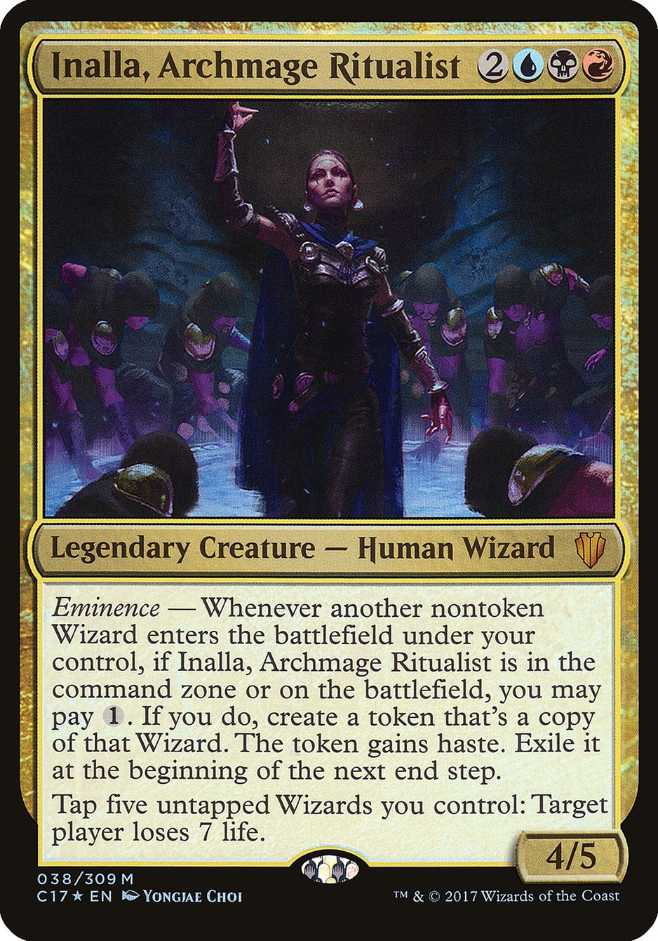 Inalla, Archmage Ritualist (Oversized) [Commander 2017 Oversized] | Game Grid - Logan