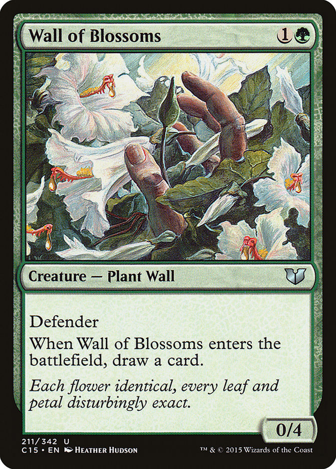 Wall of Blossoms [Commander 2015] | Game Grid - Logan