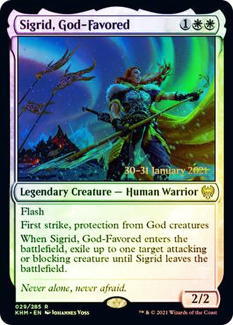 Sigrid, God-Favored [Kaldheim Prerelease Promos] | Game Grid - Logan