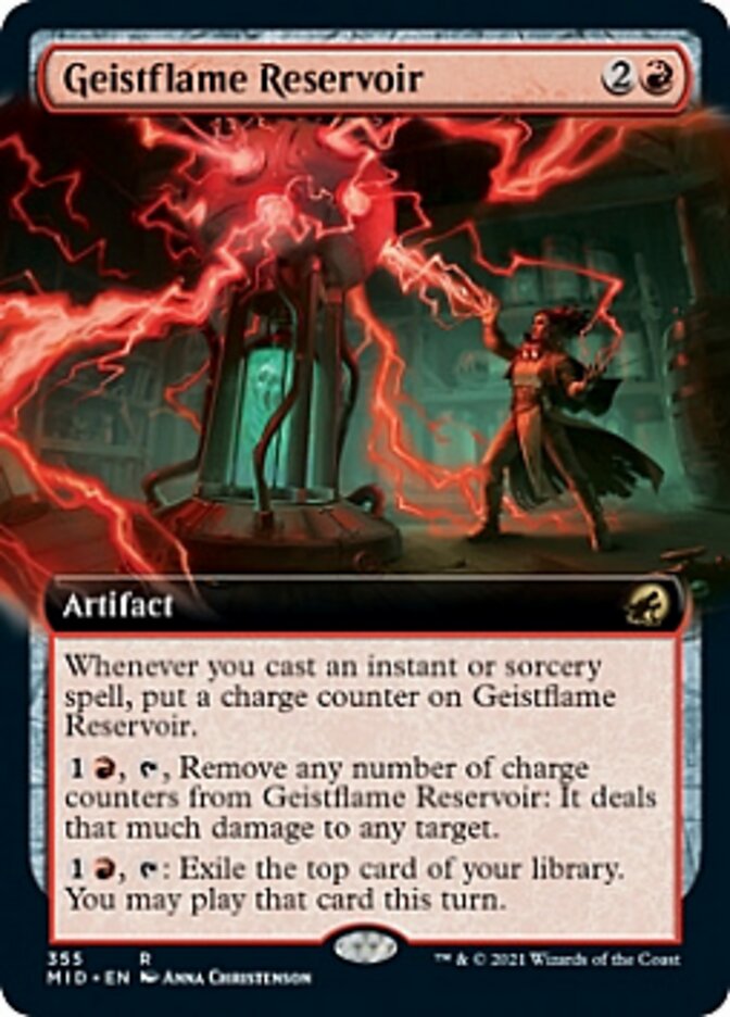 Geistflame Reservoir (Extended Art) [Innistrad: Midnight Hunt] | Game Grid - Logan