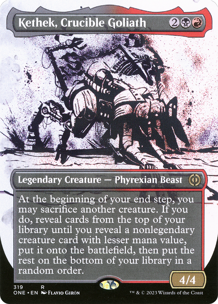 Kethek, Crucible Goliath (Borderless Ichor) [Phyrexia: All Will Be One] | Game Grid - Logan